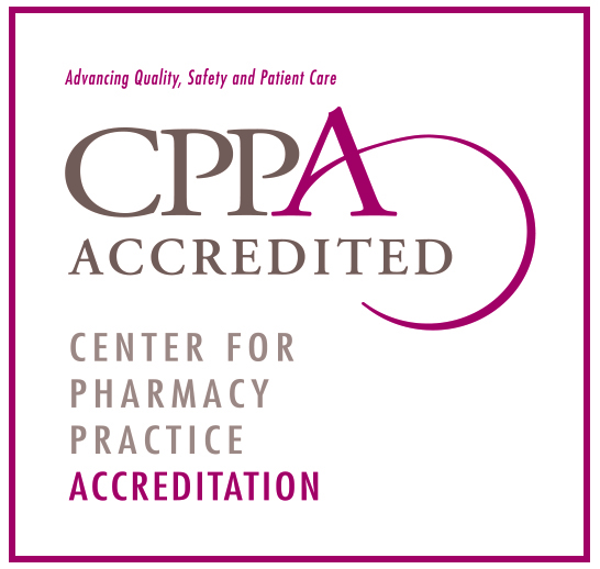 The CAMC Pharmacy is accredited by the Center for Pharmacy Practice