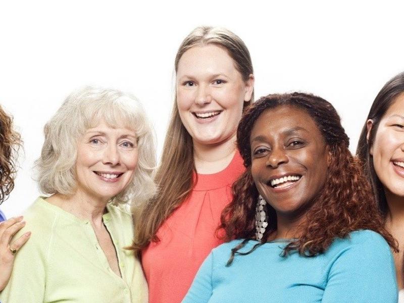 Group of women standing together.