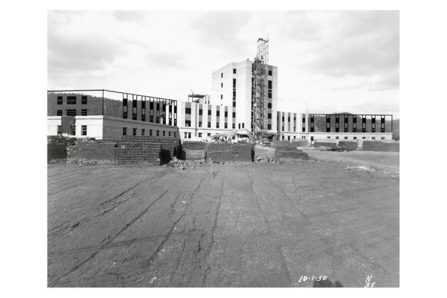 Memorial Hospital construction photo