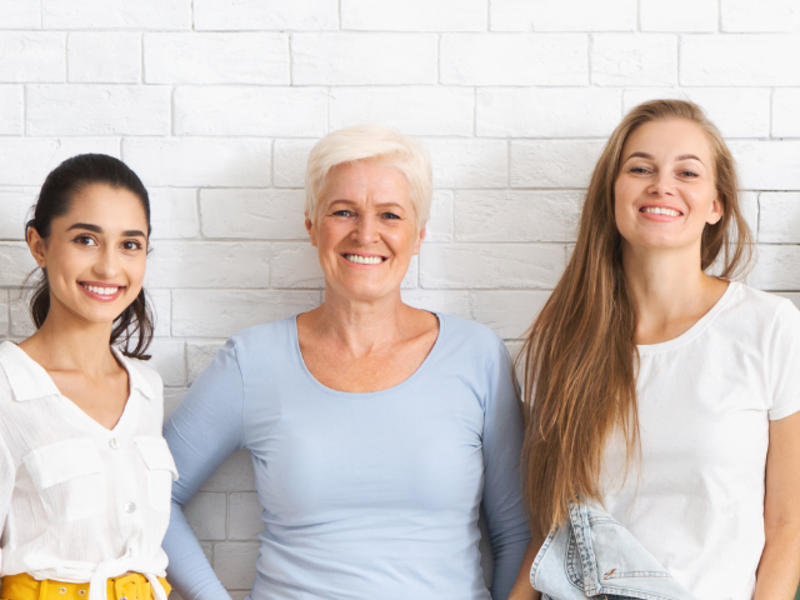 Group of diverse women